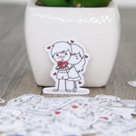 Papeterie Kawaii<br> Stickers Couple Amoureux
